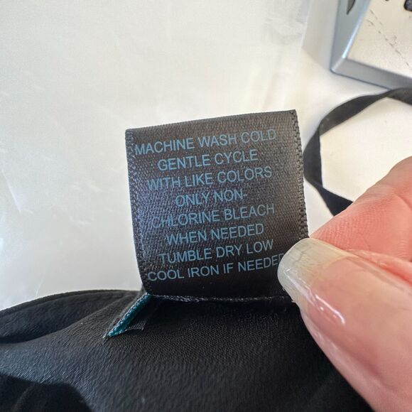 Kelly Renee Jet Black Wrap Sexy VNeck Spaghetti Halter Top Jumpsuit Romper M - Picture 8 of 13